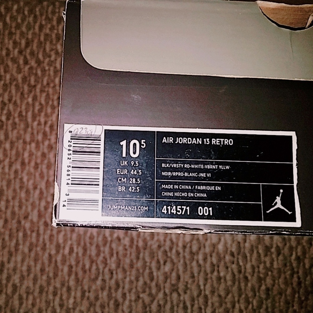 *SOLD* Jordan 13 "Playoffs" 2011 - Picture 8 of 8